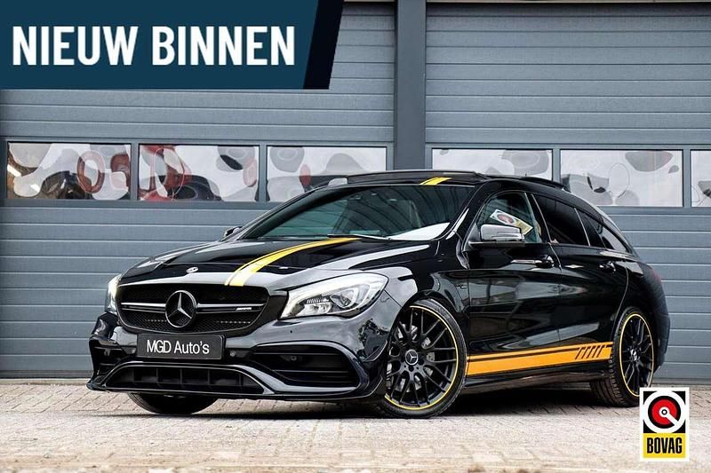 Zwart Gebruikt 2018 Mercedes CLA45 AMG Shooting Brake AMG Stationwagen | € 34.950 - Afbeelding 1/4
