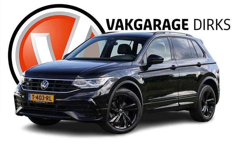Zwart Gebruikt 2022 VW Tiguan R-line SUV | € 34.839 (Eerlijke prijs) - Afbeelding 1/4