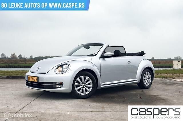 Grijs Gebruikt 2014 VW Beetle Cabriolet | € 12.900 (Eerlijke prijs) - Afbeelding 1/4