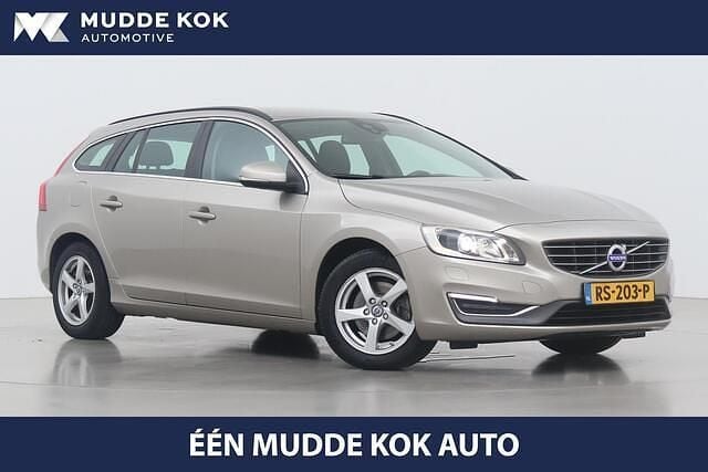 Bruin Gebruikt 2014 Volvo V60 Momentum Stationwagen | € 12.800 (Super prijs) - Afbeelding 1/4