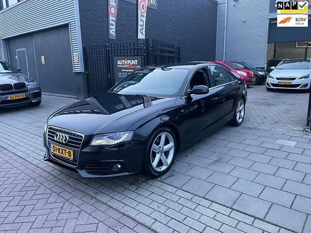 Zwart Occasion 2010 Audi A4 S-Line Sedan | € 4.999 (Eerlijke prijs) - Afbeelding 1/4