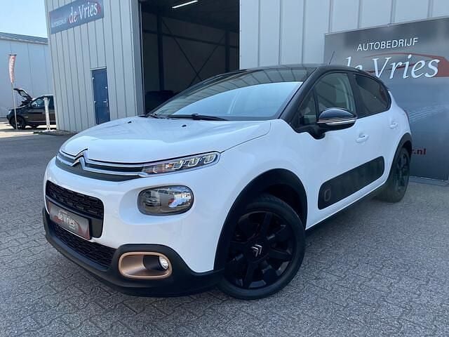 Wit Gebruikt 2019 Citroën C3 PureTech Hatchback | € 10.900 (Super prijs) - Afbeelding 1/4