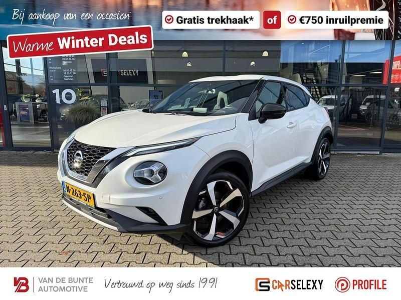 Wit Occasion 2021 Nissan Juke Tekna SUV | € 19.950 (Eerlijke prijs) - Afbeelding 1/4