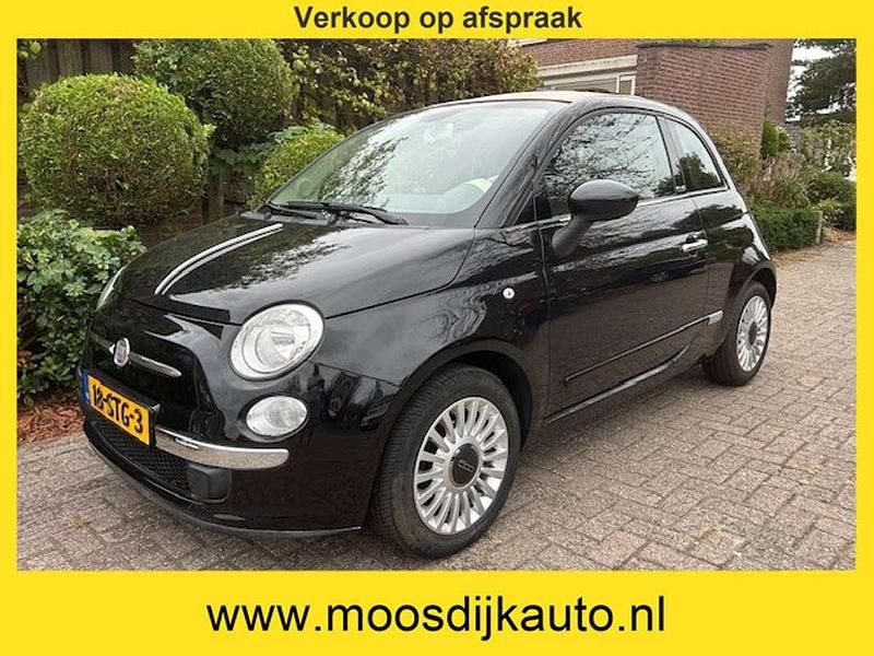 Zwart Gebruikt 2011 Fiat 500C Lounge Cabriolet | € 8.495 (Eerlijke prijs) - Afbeelding 1/4