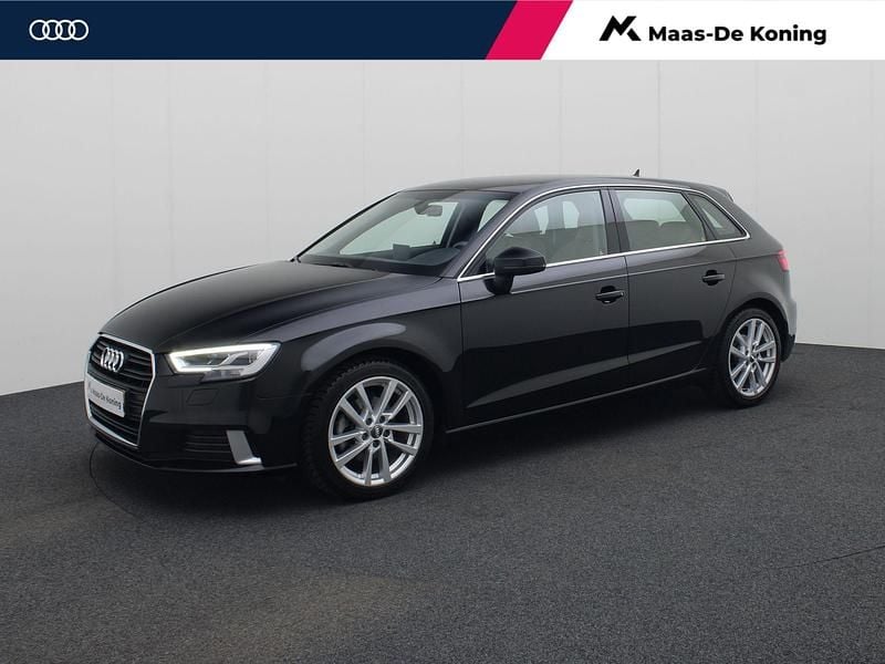 Zwart Gebruikt 2020 Audi A3 Sportback Design Hatchback | € 21.740 (Super prijs) - Afbeelding 1/4