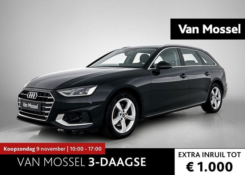 Zwart Gebruikt 2022 Audi A4 Advanced Stationwagen | € 33.700 (Eerlijke prijs) - Afbeelding 1/4