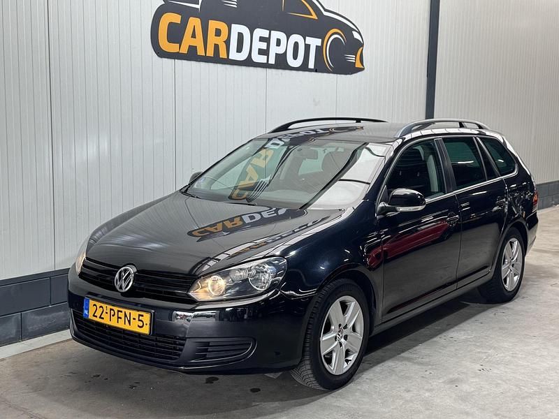 Zwart Gebruikt 2011 VW Golf VI Trendline Stationwagen | € 3.699 (Goede deal) - Afbeelding 1/4