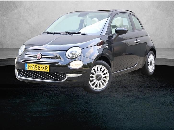 Zwart Gebruikt 2020 Fiat 500C Lounge Cabriolet | € 15.395 (Eerlijke prijs) - Afbeelding 1/4
