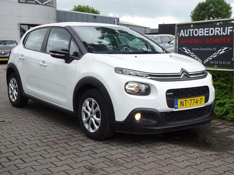 Wit Gebruikt 2017 Citroën C3 Feel Hatchback | € 7.850 (Goede deal) - Afbeelding 1/4