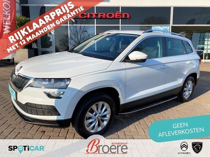 Wit Gebruikt 2019 Skoda Karoq Clever SUV | € 23.900 (Goede deal) - Afbeelding 1/4