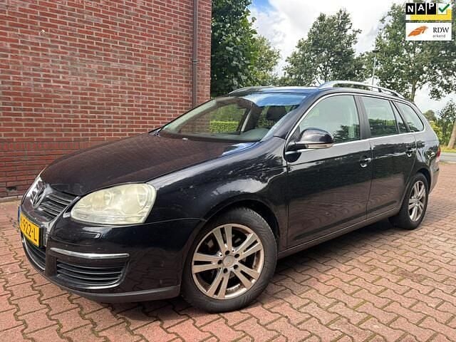Zwart Gebruikt 2009 VW Golf VI Comfortline Stationwagen | € 2.699 (Super prijs) - Afbeelding 1/4