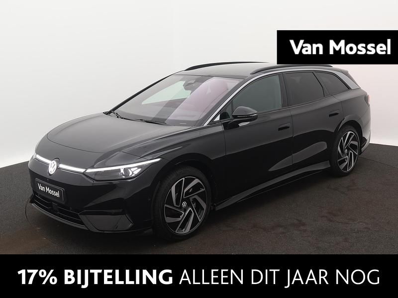 Zwart Nieuw 2025 VW ID.7 Pro Sedan | € 62.400 (Duur) - Afbeelding 1/4
