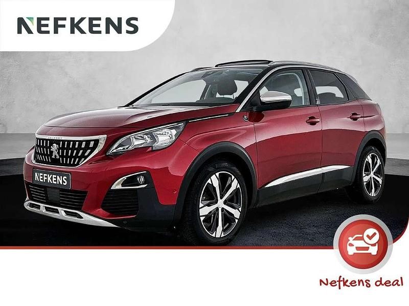 Rood Gebruikt 2018 Peugeot 3008 Crossway SUV | € 19.500 (Eerlijke prijs) - Afbeelding 1/3