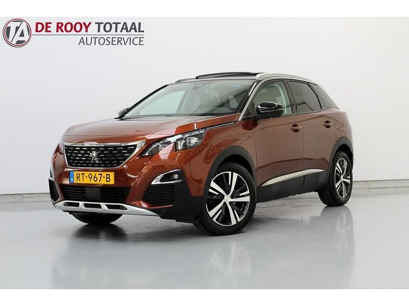 Bruin Gebruikt 2018 Peugeot 3008 Allure SUV | € 19.900 (Eerlijke prijs) - Afbeelding 1/4