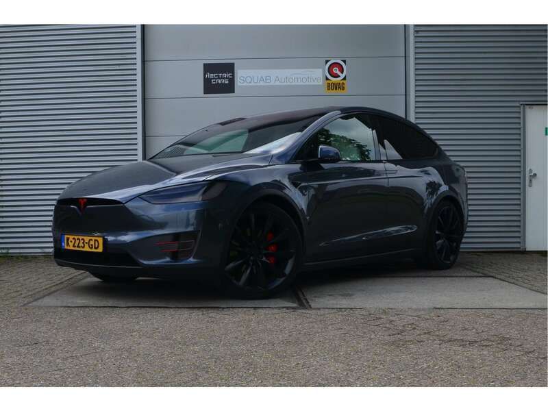 Grijs Gebruikt 2020 Tesla Model X Long Range SUV | € 57.499 (Eerlijke prijs) - Afbeelding 1/4