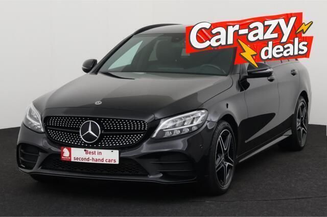 Zwart Gebruikt 2020 Mercedes C200 AMG Stationwagen | € 25.995 (Eerlijke prijs) - Afbeelding 1/4