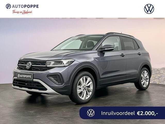 Zwart Nieuw 2025 VW T-Cross Edition SUV | € 34.080 (Iets duurder) - Afbeelding 1/4