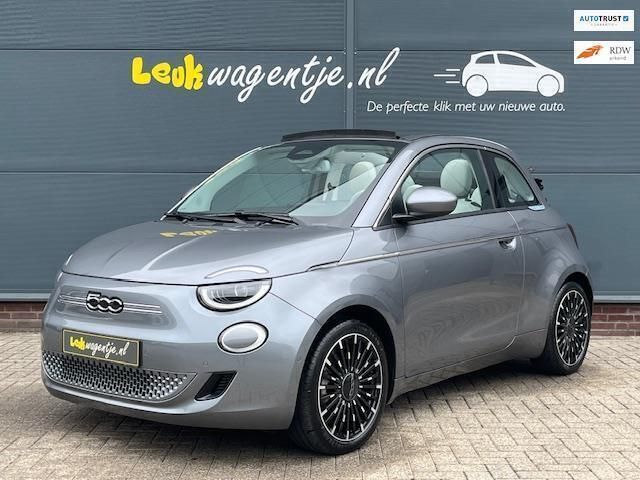 Grijs Gebruikt 2021 Fiat 500C La Prima Cabriolet | € 19.940 (Eerlijke prijs) - Afbeelding 1/4