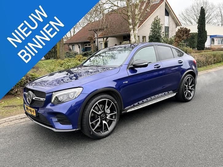 Occasion Mercedes GLC43 AMG AMG 368 PK (270 kW) 2018 Blauw Coupé