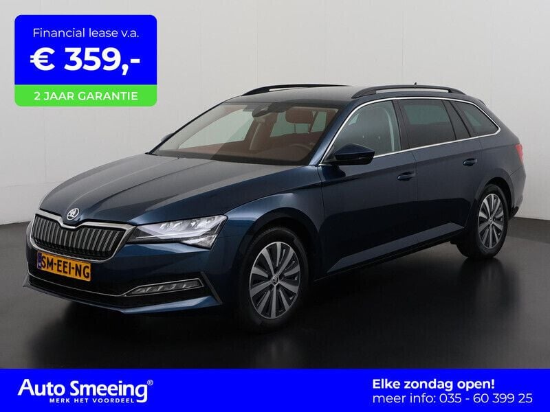 Blauw, metallic lak Gebruikt 2022 Skoda Superb Business Line Stationwagen | € 28.895 (Goede deal) - Afbeelding 1/4