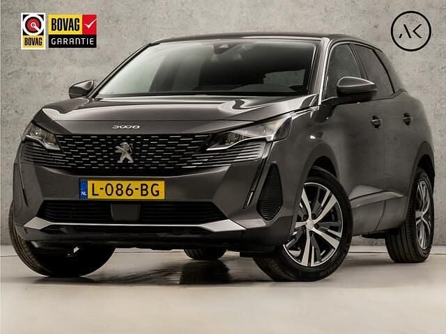 Grijs (metallic) Gebruikt 2021 Peugeot 3008 Allure SUV | € 18.945 (Goede deal) - Afbeelding 1/4