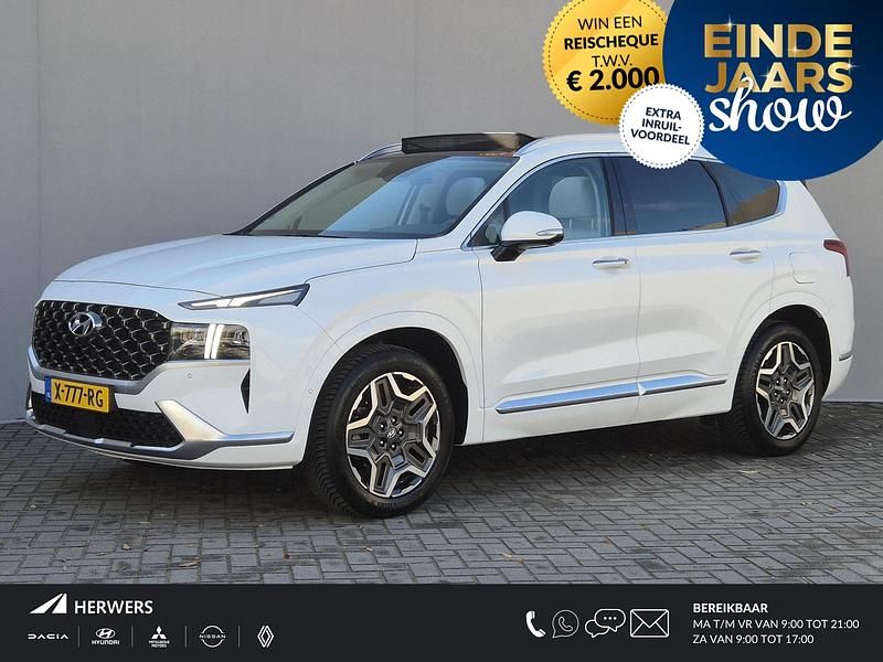 Wit Gebruikt 2024 Hyundai Santa Fe Premium SUV | € 45.935 (Eerlijke prijs) - Afbeelding 1/4