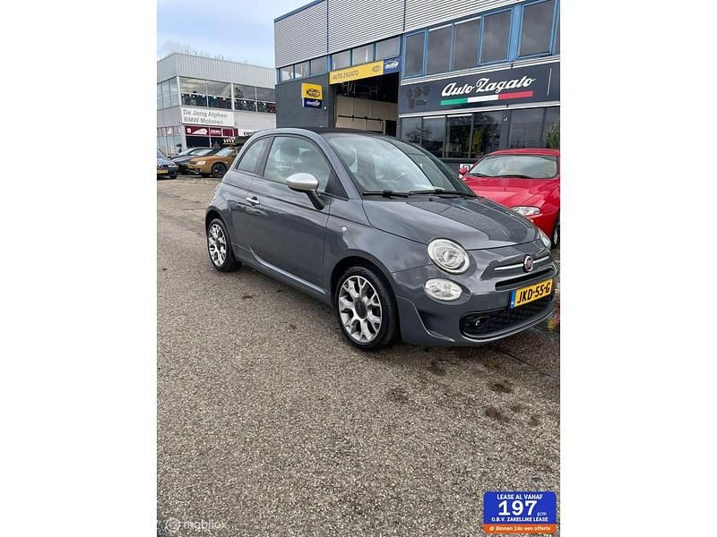 Grijs Gebruikt 2020 Fiat 500C Rockstar Cabriolet | € 11.950 (Goede deal) - Afbeelding 1/4