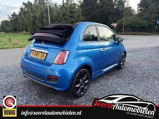 Blauw Gebruikt 2014 Fiat 500C S Cabriolet | € 7.750 (Eerlijke prijs) - Afbeelding 1/4