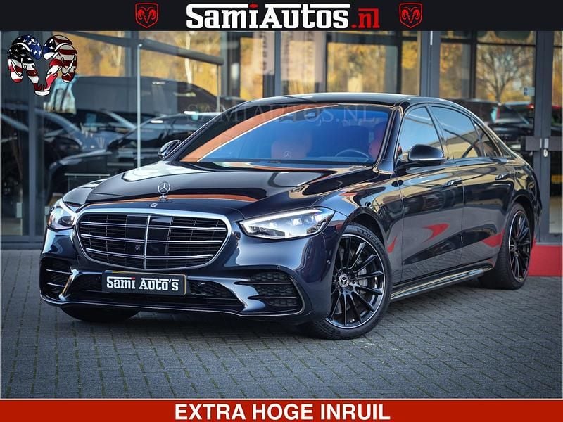 Blauw Occasion 2023 Mercedes S580 AMG line Sedan | € 109.900 (Eerlijke prijs) - Afbeelding 1/4