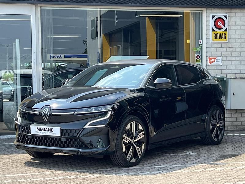 Nieuw Renault Megane E-Tech Iconic 160 kW (218 PK) 2025 Black gne + grey kqg (biywx) Hatchback
