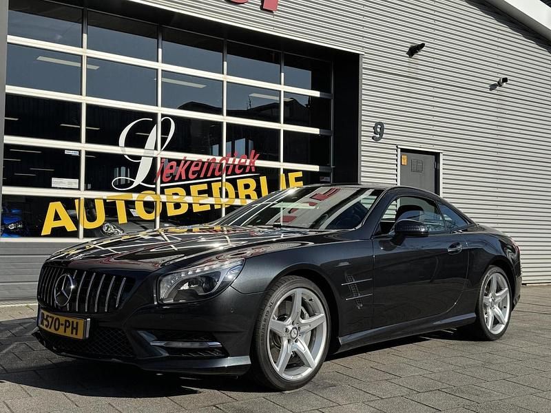 Zwart (metallic) Gebruikt 2014 Mercedes 350 Cabriolet | € 49.900 (Eerlijke prijs) - Afbeelding 1/4