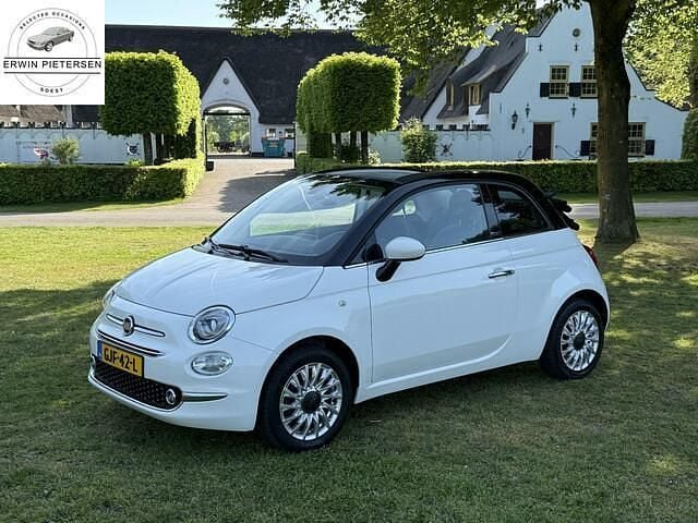 Wit Gebruikt 2017 Fiat 500C Lounge Cabriolet | € 8.999 (Goede deal) - Afbeelding 1/4