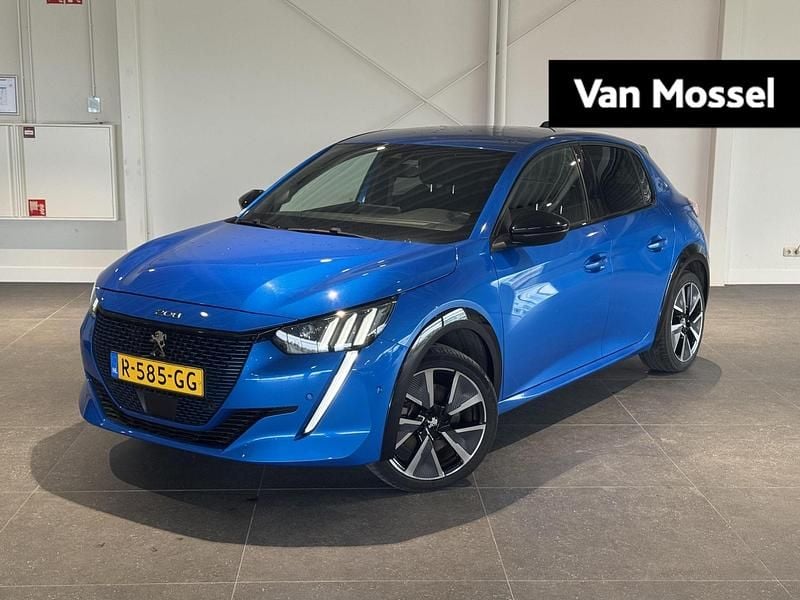 Blauw Occasion 2022 Peugeot e-208 GT Hatchback | € 17.940 (Eerlijke prijs) - Afbeelding 1/4