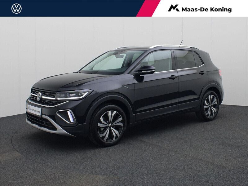 Zwart Gebruikt 2024 VW T-Cross Style SUV | € 28.940 (Eerlijke prijs) - Afbeelding 1/4