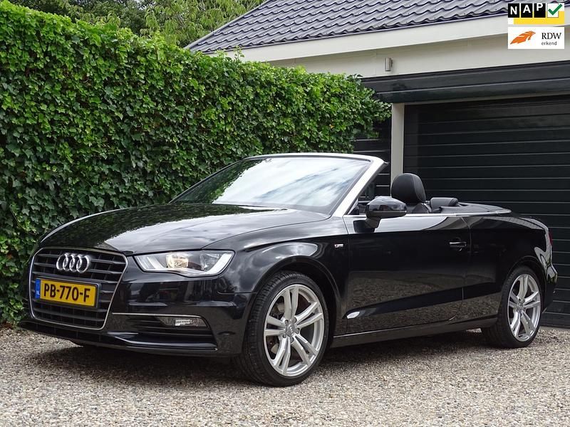 Zwart, metallic lak Gebruikt 2014 Audi A3 Cabriolet Ambition Cabriolet | € 16.950 (Eerlijke prijs) - Afbeelding 1/4