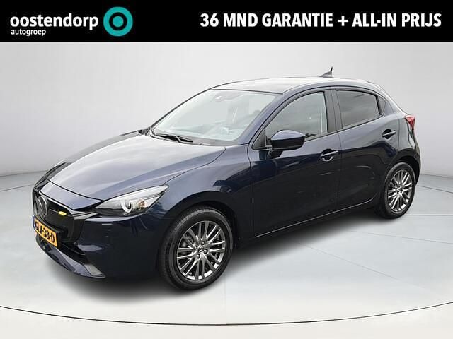 Deep crystal blue blauw Nieuw 2024 Mazda 2 Exclusive-Line Hatchback | € 24.900 (Iets duurder) - Afbeelding 1/4