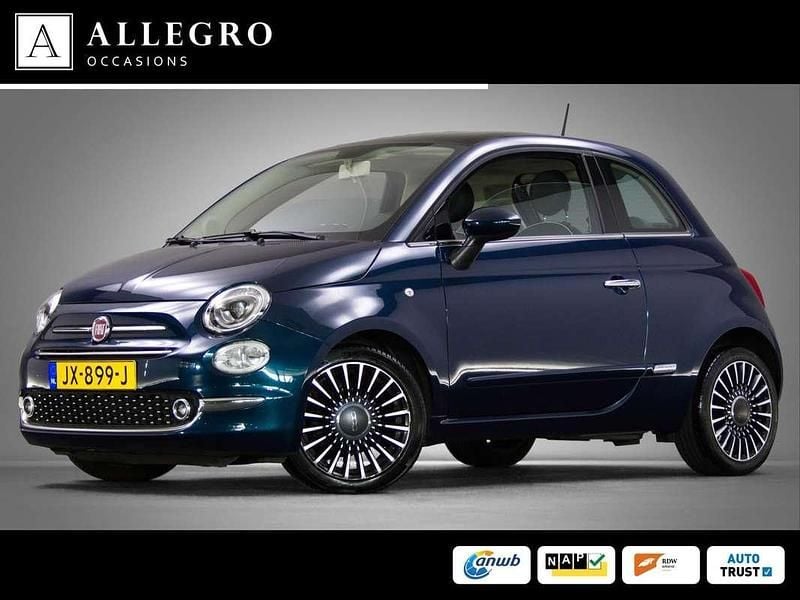 Blauw Gebruikt 2016 Fiat 500 Lounge Hatchback | € 9.245 (Eerlijke prijs) - Afbeelding 1/4