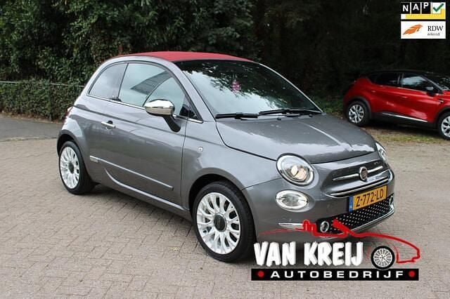 Grijs Gebruikt 2021 Fiat 500C Launch Edition Cabriolet | € 12.950 (Goede deal) - Afbeelding 1/4
