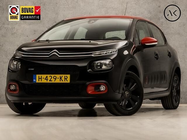 Zwart Gebruikt 2017 Citroën C3 PureTech Hatchback | € 8.445 (Eerlijke prijs) - Afbeelding 1/4
