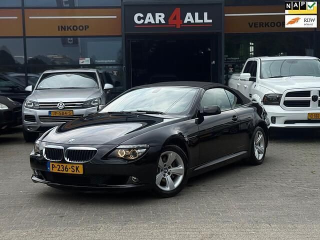 Zwart Gebruikt 2007 BMW 630 Cabriolet Comfort Edition Cabriolet | € 13.950 - Afbeelding 1/4