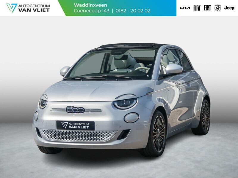 Blauw Nieuw 2025 Fiat 500e La Prima Cabriolet | € 39.690 (Duur) - Afbeelding 1/4
