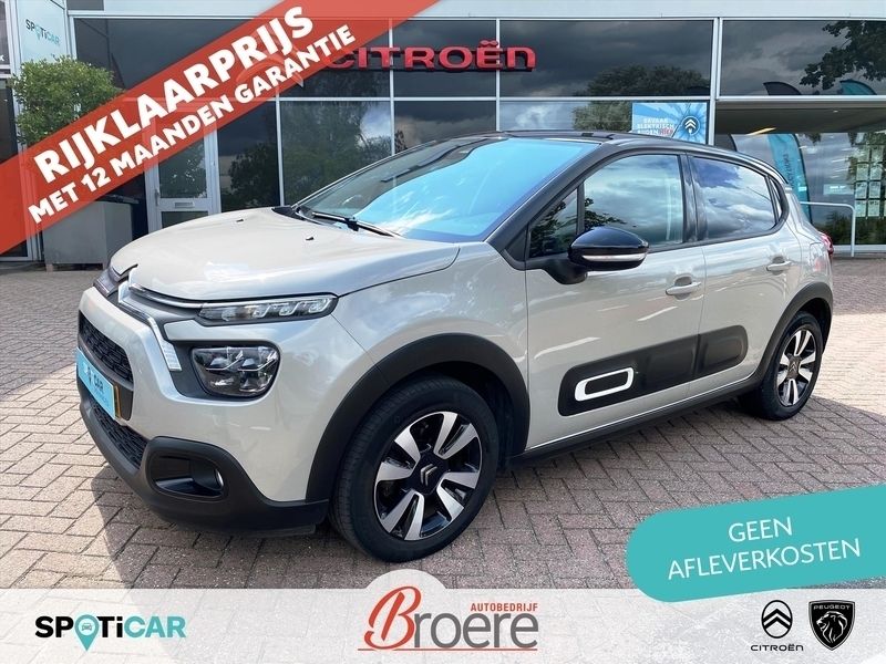 Grijs Gebruikt 2022 Citroën C3 Shine Hatchback | € 14.750 (Eerlijke prijs) - Afbeelding 1/4