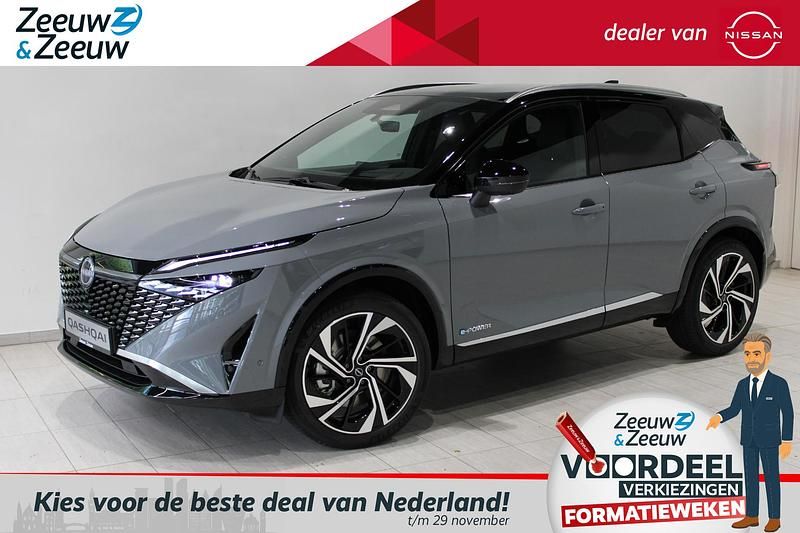 Pearl black Nieuw 2025 Nissan Qashqai Tekna+ SUV | € 46.950 - Afbeelding 1/4