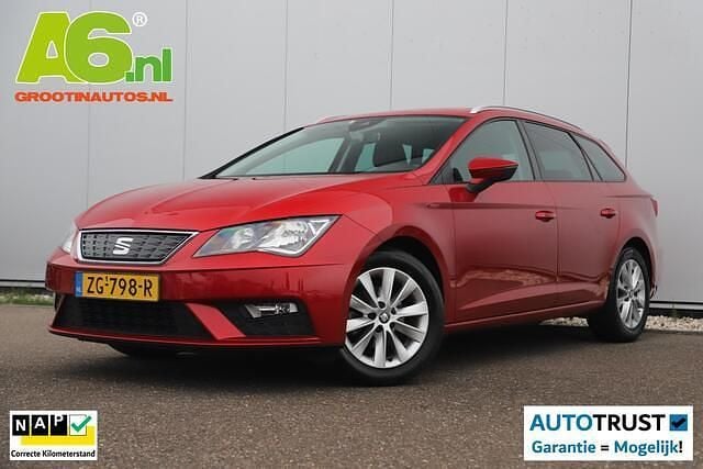 Rood Gebruikt 2019 Seat Leon ST Business Stationwagen | € 15.900 (Eerlijke prijs) - Afbeelding 1/4