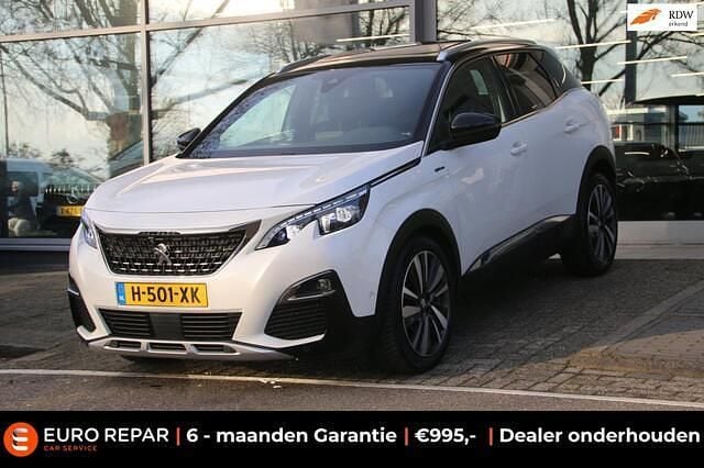 Wit (metallic) Occasion 2020 Peugeot 3008 GT-line SUV | € 18.950 (Goede deal) - Afbeelding 1/4
