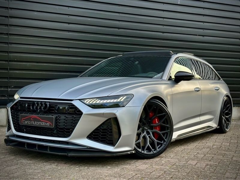 Grijs / florettsilber Gebruikt 2019 Audi RS6 Advanced Plus Stationwagen | € 129.950 - Afbeelding 1/4