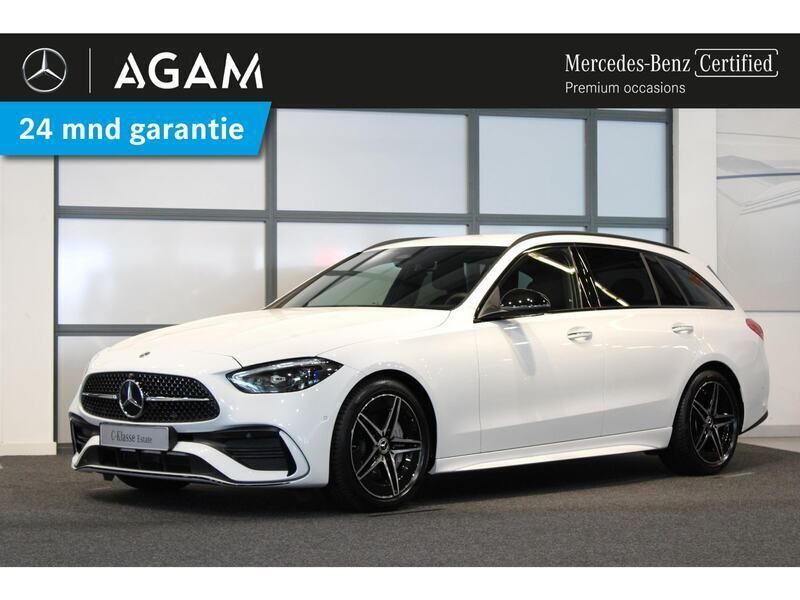 Wit Gebruikt 2024 Mercedes C300 AMG line Stationwagen | € 48.950 (Goede deal) - Afbeelding 1/4