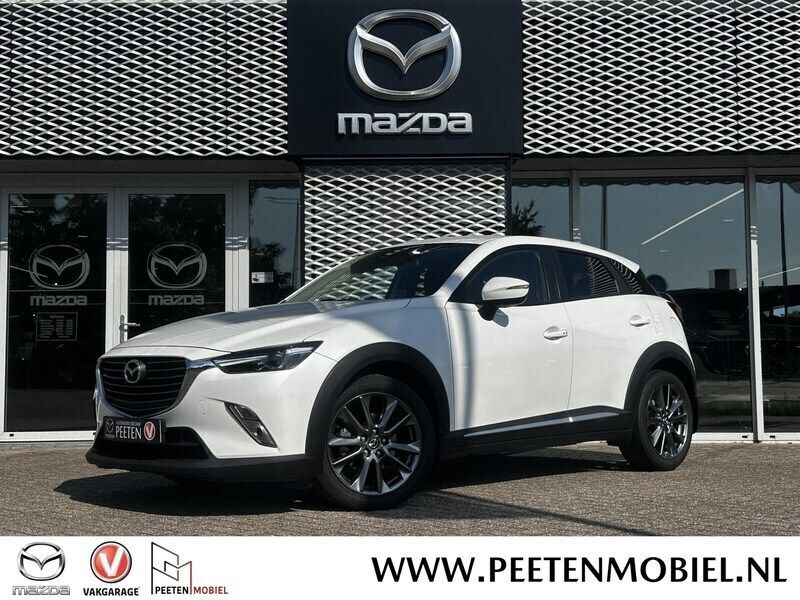 Wit Gebruikt 2018 Mazda CX-3 Luxury SUV | € 18.400 (Eerlijke prijs) - Afbeelding 1/4