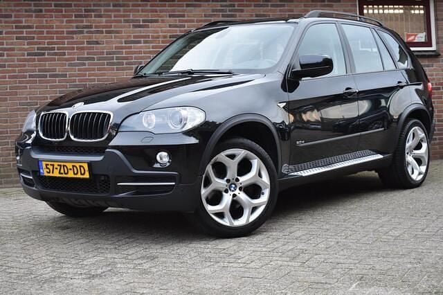Zwart (metallic) Gebruikt 2008 BMW X5 Executive SUV | € 9.449 (Super prijs) - Afbeelding 1/4