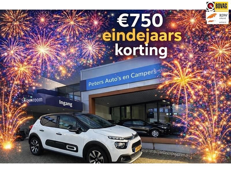 Wit Gebruikt 2023 Citroën C3 PureTech Hatchback | € 18.440 (Eerlijke prijs) - Afbeelding 1/4